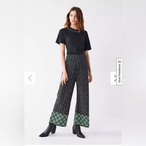 Urban Outfitters, sparkly metallic thread cropped pants